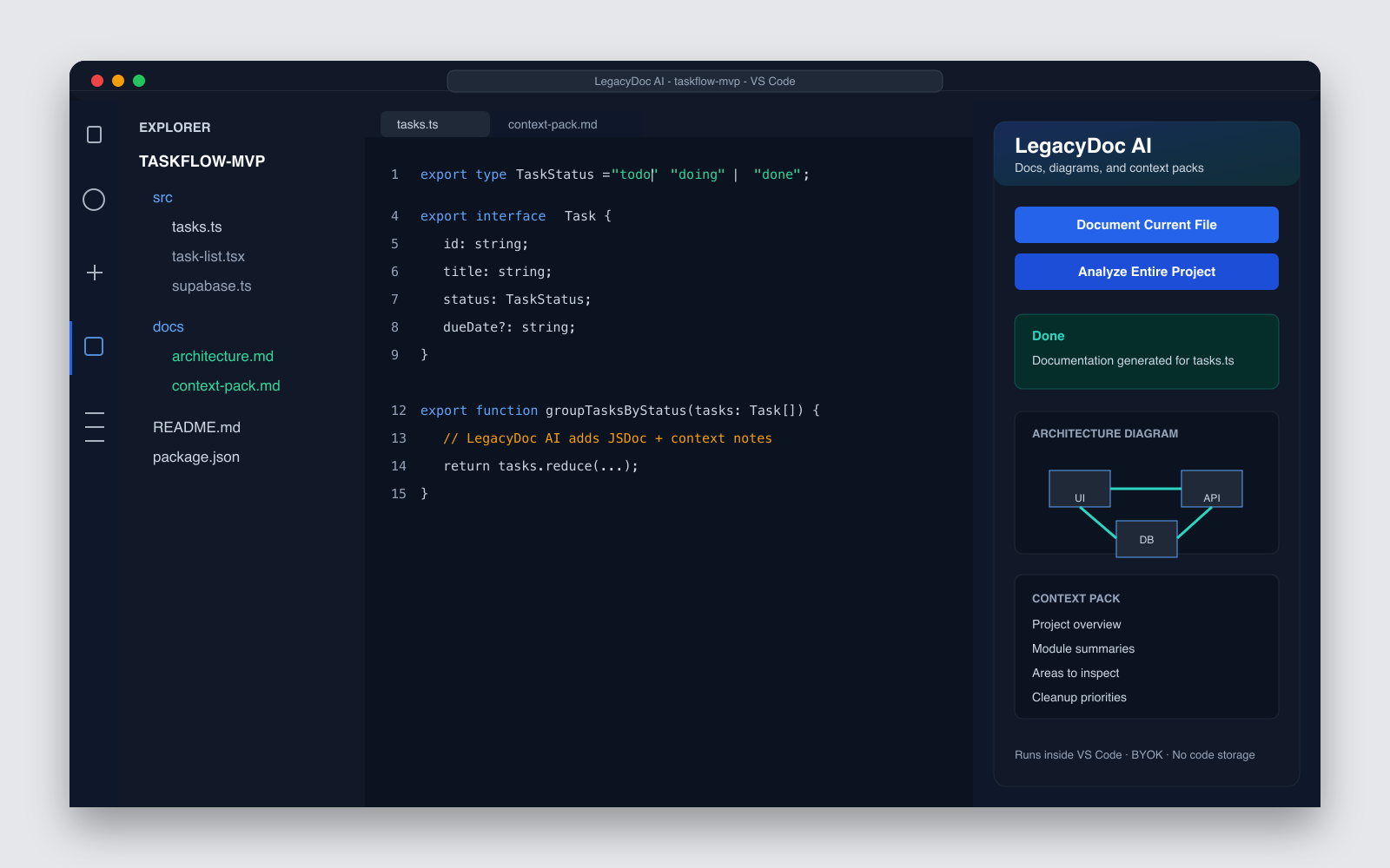 How to audit Bolt app code with a VS Code context pack